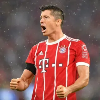 🤟 Robert Lewandowski fútbol, fútbol, deportes, jugador, Robert Lewandowski telegram sticker
