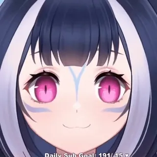 👾 Daily Sub Goal: 191/15 Vtuber, carino/a, ragazza anime, streamer Twitch, arte digitale, streamer videogiochi telegram sticker