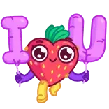 Sweety Strawberry telegram stickers