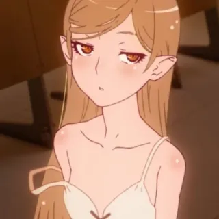 🤍 Shinobu Oshino Monogatari Аниме, Персонаж, Девушка, Shinobu Oshino, Monogatari whatsapp sticker