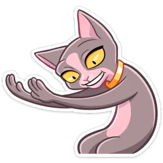 👋 cat, sphynx, funny, meme, sticker telegram sticker