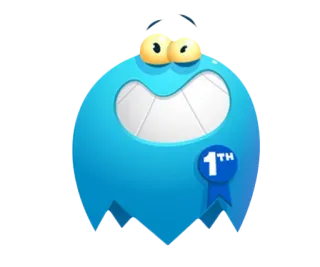 Blue Ghost @stickersb2b whatsapp stickers