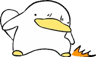 😠 kaczka, kreskówka, zwierzę, śmieszne, mem, słodkie, ptak, emoji telegram sticker