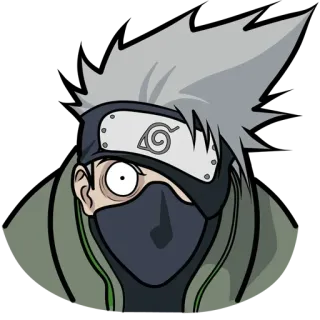 ⚡️ Kakashi Hatake Naruto ninja, anime, kakashi, hatake, manga whatsapp sticker