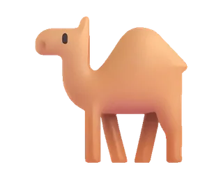 🐪 camel, animal, desert, mammal, dromedary, bactrian telegram sticker