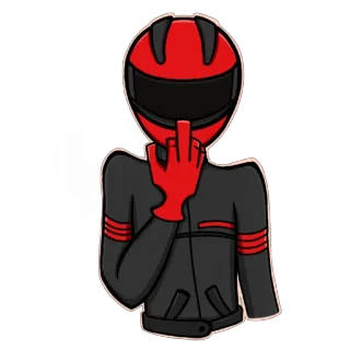 Мотоциклист whatsapp stickers