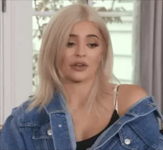 ☔ Kylie Jenner Kylie Jenner, celebrità, donna, bionda, persona telegram sticker
