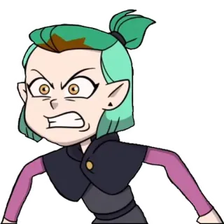 😠 Amity Blight The Owl House Amity Blight, The Owl House, cartoon, sticker, animation, angry telegram sticker