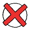 ❌