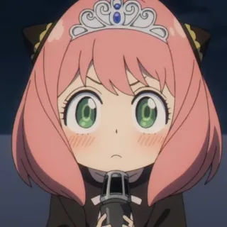 🥜 Anya Forger Spy x Family Anime, Kreskówka, Spy x Family, Anya Forger, Słodkie, Księżniczka telegram sticker