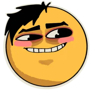 ☺️ Emoji, Espressione, Sorrisetto, Cartone animato, Faccia, Illustrazione telegram sticker