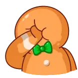 🤦‍♂️ piernik, postać, muszka, kreskówka, naklejka telegram sticker