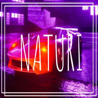 🇹🇯 NATURI Auto, Fahrzeug, Rennen, Nacht, Neon, Sportwagen telegram sticker