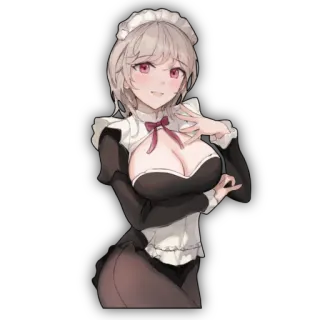 🔥 Anime, Maid, Cartoon, Meisje telegram sticker