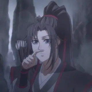 🏮 Wei Wuxian Mo Dao Zu Shi anime, bow and arrow, character, donghua, fictional telegram sticker