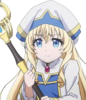😣 Priestess Goblin Slayer anime, fantasy, priestess, goblin slayer telegram sticker