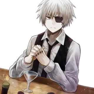 😡 Juuzou Suzuya Tokyo Ghoul Anime, Manga, Charakter, Smoking, Einäugig whatsapp sticker