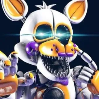 🌟 Lolbit Five Nights at Freddy's Animatrónico, Robot, Terror, Videojuego, Personaje, Lolbit telegram sticker