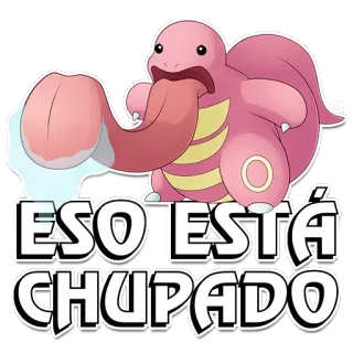 😛 ESO ESTÁ CHUPADO unhöflich, Slang, eklig, Cartoon, beleidigend whatsapp sticker