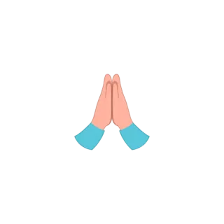 🙏 hands, prayer, pleading, emoji telegram sticker
