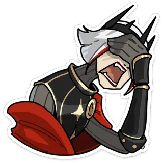 🤦‍♀ Anime, Chevalier, Déçu, Exaspéré, Personnage, Dessin animé whatsapp sticker