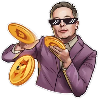 Elon Musk | @elonmusk_ru telegram stickers