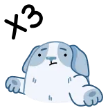 🤷♀ 강아지, 동물, 애완동물, 귀여운, 만화 telegram sticker