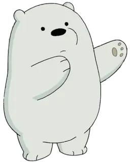 ⛄ Ice Bear We Bare Bears アイスベア, ぼくらベアベアーズ, アニメ, 動物, クマ telegram sticker