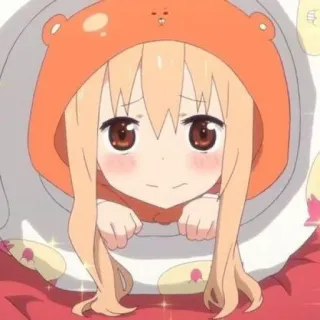 🍊 Umaru Doma Himouto! Umaru-chan anime, umaru, himouto, kawaii, cute, girl, manga telegram sticker