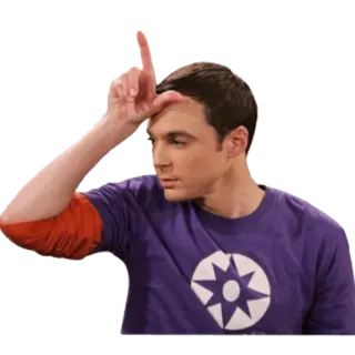 🧍‍♂️ Sheldon Cooper The Big Bang Theory sheldon, the big bang theory, verlierer, geste, tv serie, sitcom telegram sticker