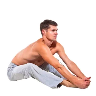 🧘‍♂️ мужчина, йога, растяжка, фитнес, упражнение, мужской, без рубашки telegram sticker