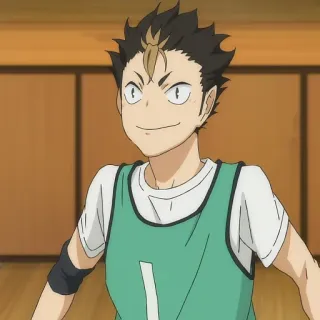 🏐 Yu Nishinoya Haikyuu!! anime, manga, haikyuu, nishinoya, volleyball, sports anime telegram sticker