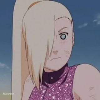 🌟 Ino Yamanaka Naruto anime, girl, ninja, blonde, Naruto telegram sticker