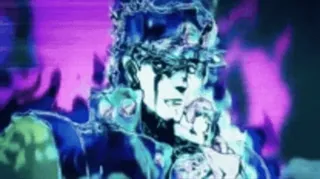 🌟 Joseph Joestar JoJo's Bizarre Adventure Anime, Manga, Joseph Joestar, JoJo's Bizarre Adventure, Stardust Crusaders, violet whatsapp sticker