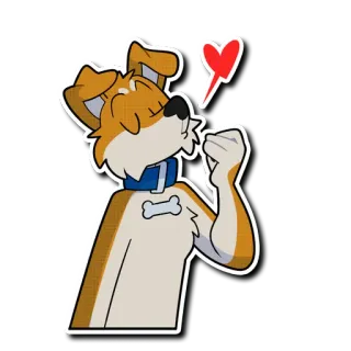 ❤️ Dog whatsapp sticker