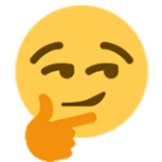 🤔 thinking, emoji, pondering, contemplative telegram sticker
