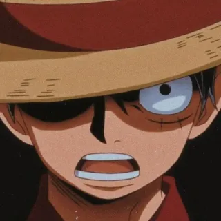👒 Monkey D. Luffy One Piece Anime, Manga, One Piece, Monkey D. Luffy, Luffy, Strohhut telegram sticker