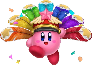 🇧🇷 Kirby kirby, nintendo, postać, tęcza, gwiazda telegram sticker
