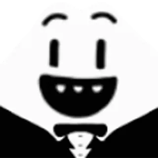😃 캐릭터, 만화, 미소, 얼굴, 나비넥타이 whatsapp sticker