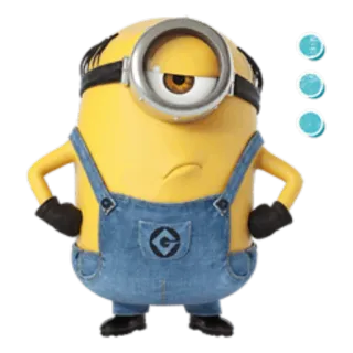 🤔 Minion Despicable Me cartoon, yellow, minion, despicable me, funny telegram sticker