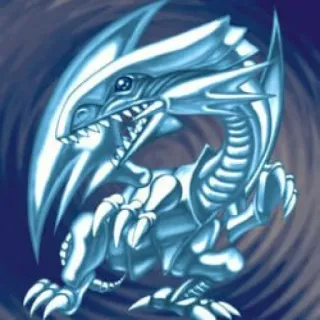 🐲 Blue-Eyes White Dragon Yu-Gi-Oh! dragon, white, monster, card game, anime telegram sticker