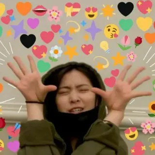 💗 Emoji, Serca, Gwiazdy, Twarz, Wyraz, Osoba, Słodkie telegram sticker