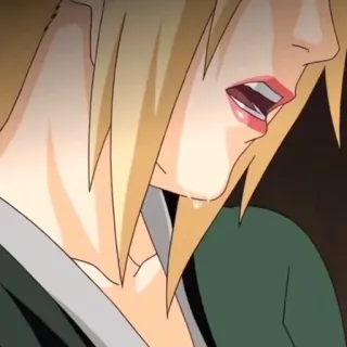 😢 Tsunade Naruto anime, donna, bionda, Tsunade, Naruto, ninja telegram sticker