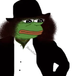 🐸 Pepe the Frog pepe, 青蛙, 表情包, 悲伤, 帽子, 西装, 燕尾服 telegram sticker