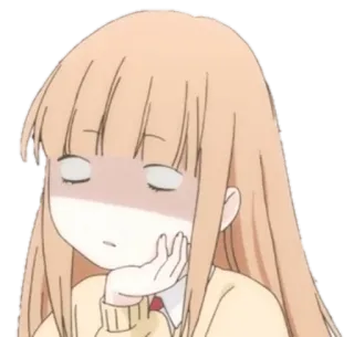 😆 anime, bosan, gadis, kartun, tanpa ekspresi, imut telegram sticker