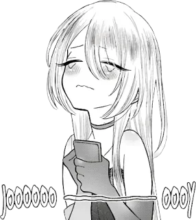 😍 JOOOOOOO OOOY Манга, Аниме, Девушка, Милый, Выражение telegram sticker