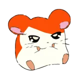 😏 hamster, cute, animal, cartoon, kawaii telegram sticker