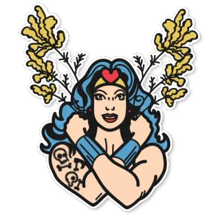 KudaGo GIRL POWER telegram stickers