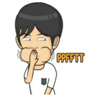 🕴 PPFFTT Мультфильм, Преувеличение, Глупый, Смешной, Шутка telegram sticker
