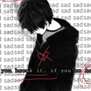 💔 sad
you break it, if you're no triste, emo, seul, chagrin d'amour, dépression telegram sticker